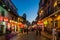 Bourbon Street New Orleans at Dusk