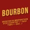 Bourbon vintage 3d vector lettering