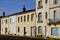 Bourg sur Gironde traditional french houses in front of garonne river france