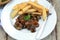 Bourguignon beef and fries