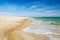 Bournemouth beach and cliffs, North sea, UK