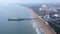 Bournemouth beach and pier in England