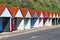 Bournemouth beach sheds near the beach