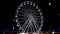 Bournemouth Big Wheel. Ferris wheel near Bournemouth Pier, photographed at night.