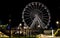 Bournemouth Big Wheel. Ferris wheel near Bournemouth Pier, photographed at night.