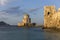 The Bourtzi tower in the Methoni castle, used as a prison in former times