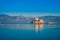 Bourtzi the Venetian water fortress  at the entrance of the harbour of Nafplio.