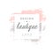 Boutique design logo, badge for fashion clothes shop, beauty salon