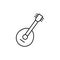 Bouzouki, folk icon. Simple line, outline vector elements of Patrick\\\'s day icons for ui and ux, website or mobile application