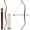 Bow Arrow Quiver vector design