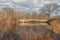 The bow bridge in central park, New York city daylight view