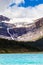 Bow Glacier With Waterfall and Bow Lake in Banff National Park