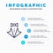 Bow, Heart, Love, Suit, Tie, Wedding Line icon with 5 steps presentation infographics Background