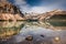 Bow Lake glorious reflection