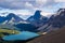 Bow Lake and Medicine Bow Peak in Banff National Park, Canada