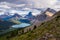 Bow Lake and Medicine Mountain from Bow Pass in Banff National Park