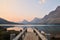 Bow Lake sunrise, Banff National Park