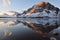 Bow Lake sunrise, Banff National Park