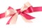 Bow made of Pink Ribbons