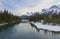 Bow River Canmore Alberta Foothills Canadian Rocky Mountains Scenic Landscape View Canmore