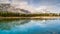 The Bow river and Mount Yamnuska in the Canadian Rockies