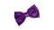 Bow tie decorative element costume purple color