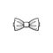 Bow tie hand drawn sketch icon.