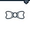 Bow Tie icon collection outlined style