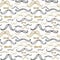 Bow Tie and Moustache Seamless Pattern. Vector illustration