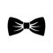 Bow tie or neck tie simple icons isolated. Elegant silk neck bow. Vip event accessory â€“ vector