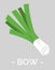 Bow Uncooked Vegetable, Green Onion Veggie Leek