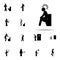 bowel motion, constipated, diarrhea icon. Pain People icons universal set for web and mobile