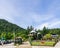 BOWEN ISLAND, CANADA - June 2, 2019: touristic and rest area Union Steamship Marine Resort