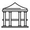 Bower gazebo icon, outline style