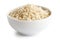 Bowl of Arborio short grain white rice.