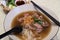 Bowl of Beef Pho, a Popular Vietnamese Noodle Soup