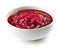 Bowl of beet root soup borsch