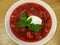 Bowl of borsch