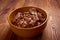 Bowl of boston baked beans