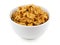 Bowl of bran flake cereal