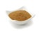 Bowl of brown sugar isolated