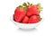 A bowl with bunch of strawberries