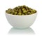 Bowl with capers isolated