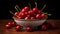 A bowl of cherries