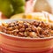 Bowl of chili closeup