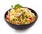 Bowl of chinese noodles with vegetables