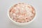 Bowl of coarse pink Himalaya salt