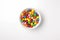 Bowl colorful candies nuts. Generate Ai