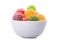 Bowl of colorful jujube