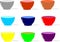 bowl designs with various cute colors